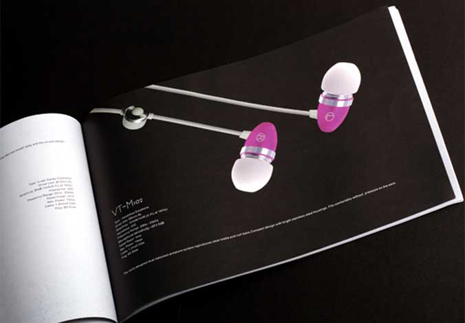 Vtsonic耳機畫冊設計，宣傳冊設計