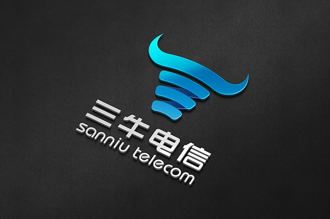 logo設計，公司logo設計，品牌標志設計， 三牛電信