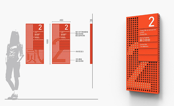 園區空間設計，空間導視設計，路牌設計