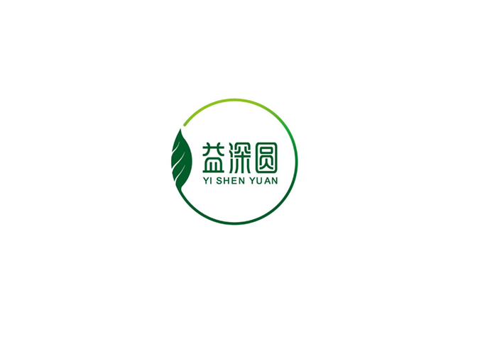 日燦生態—益深圓  商標設計  品牌標志設計  項目logo設計